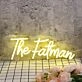 The Fatman Yellow Neon Sign
