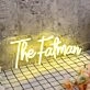 The Fatman Yellow Neon Sign