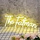 The Fatman Yellow Neon Sign