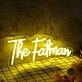 The Fatman Yellow Neon Sign