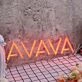 AVAYA Red Neon Sign