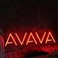 AVAYA Red Neon Sign