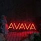AVAYA Red Neon Sign