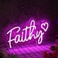 Faithy Purple Neon Sign