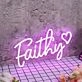 Faithy Purple Neon Sign
