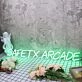 Safety Arcade Green Neon Sign