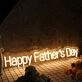 Happy Father's Day Yellow Neon Sign