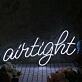 Airtight White Neon Sign