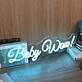 Baby Wow Blue Neon Sign