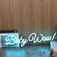 Baby Wow Blue Neon Sign
