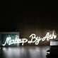 Makeup By Ash White Neon Sign
