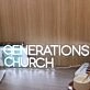 Generations Church White Neon Sign