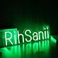 RihSanii Green Neon Sign