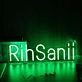 RihSanii Green Neon Sign