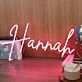 Hannah Red Neon Sign