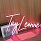 Tay Leonne Red Neon Sign
