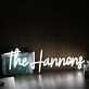The Hannons White Neon Sign