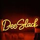 Dee Slack Yellow Neon Sign
