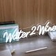 Water 2 Wine White Neon Sign