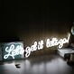 Let's Get It Let's Go White Neon Sign
