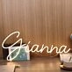 Gianna Yellow Neon Sign