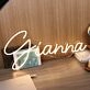 Gianna Yellow Neon Sign