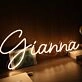 Gianna Yellow Neon Sign