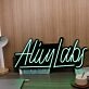Alily Labs Green Neon Sign