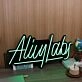 Alily Labs Green Neon Sign