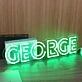George Green Custom Neon Sign