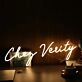 Chez Verity Yellow Neon Sign