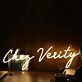Chez Verity Yellow Neon Sign