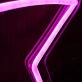 Left Arrow Purple Neon Sign