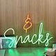 Snacks Custom Neon Sign