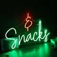 Snacks Custom Neon Sign