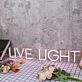 Live Light Purple Neon Sign