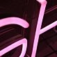 Live Light Purple Neon Sign