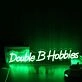 Double B Hobbies Green Neon Sign