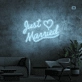 Just Married Neon Sign