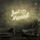 Just Married Neon Sign