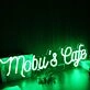 Moby's Cafe Green Neon Sign
