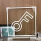The Keys Pattern White Neon Sign