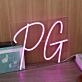 PG Purple Neon Sign