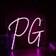 PG Purple Neon Sign