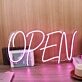 Open Purple Neon Sign