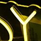 Byrd Rest Yellow Neon Sign