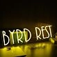 Byrd Rest Yellow Neon Sign