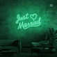 Just Married Neon Sign