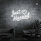 Just Married Neon Sign