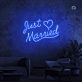 Just Married Neon Sign
